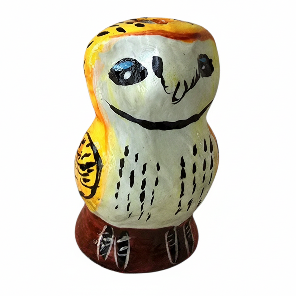 Barn owl ceramic bird water whistle from the Peruvian Amazon - Amazon Ecology