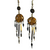 Ayahuasca vine earrings with quill dangles - made by Peruvian Amazon artisan