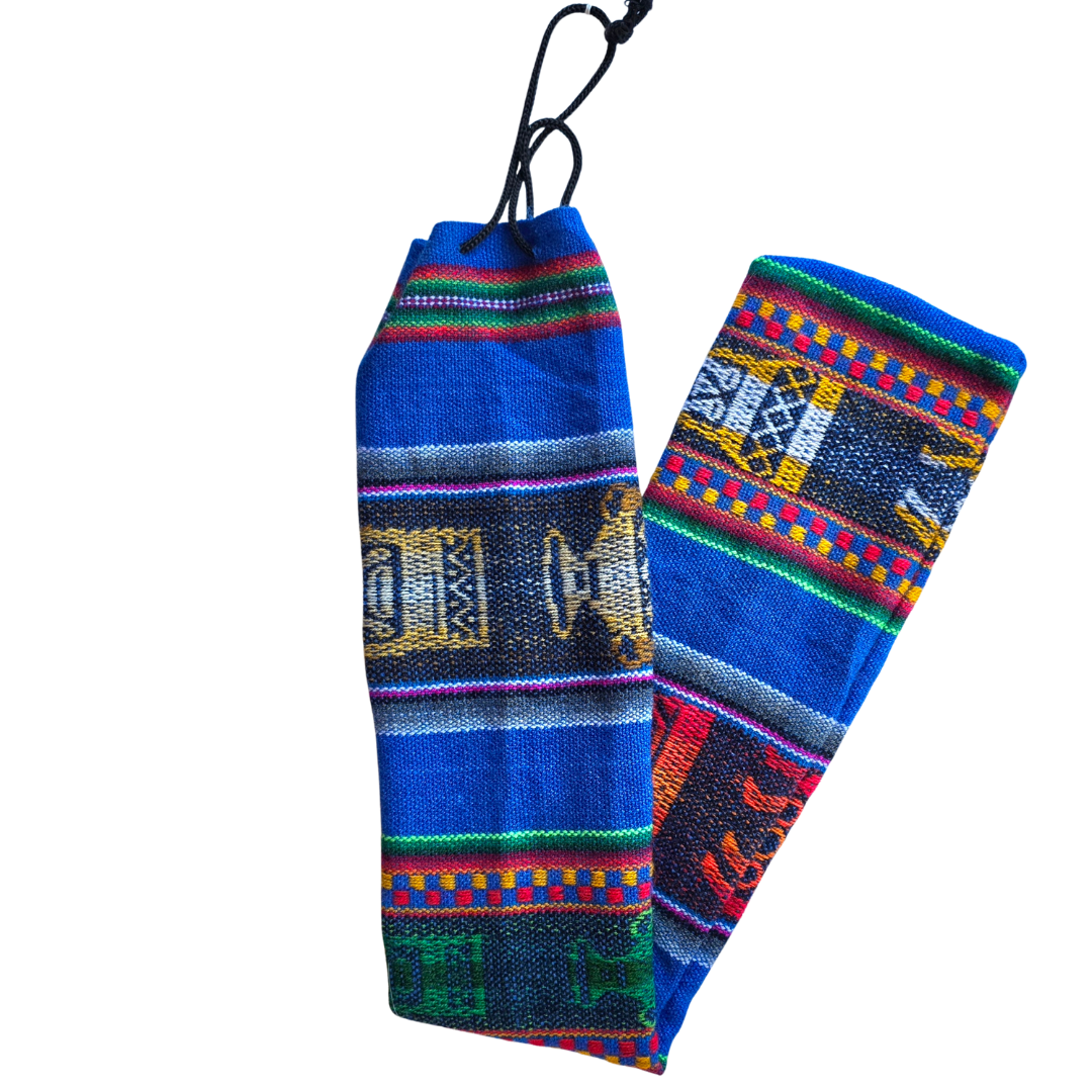 Flute colorful soft cases - made by Peruvian Amazon artisans - Amazon Ecology