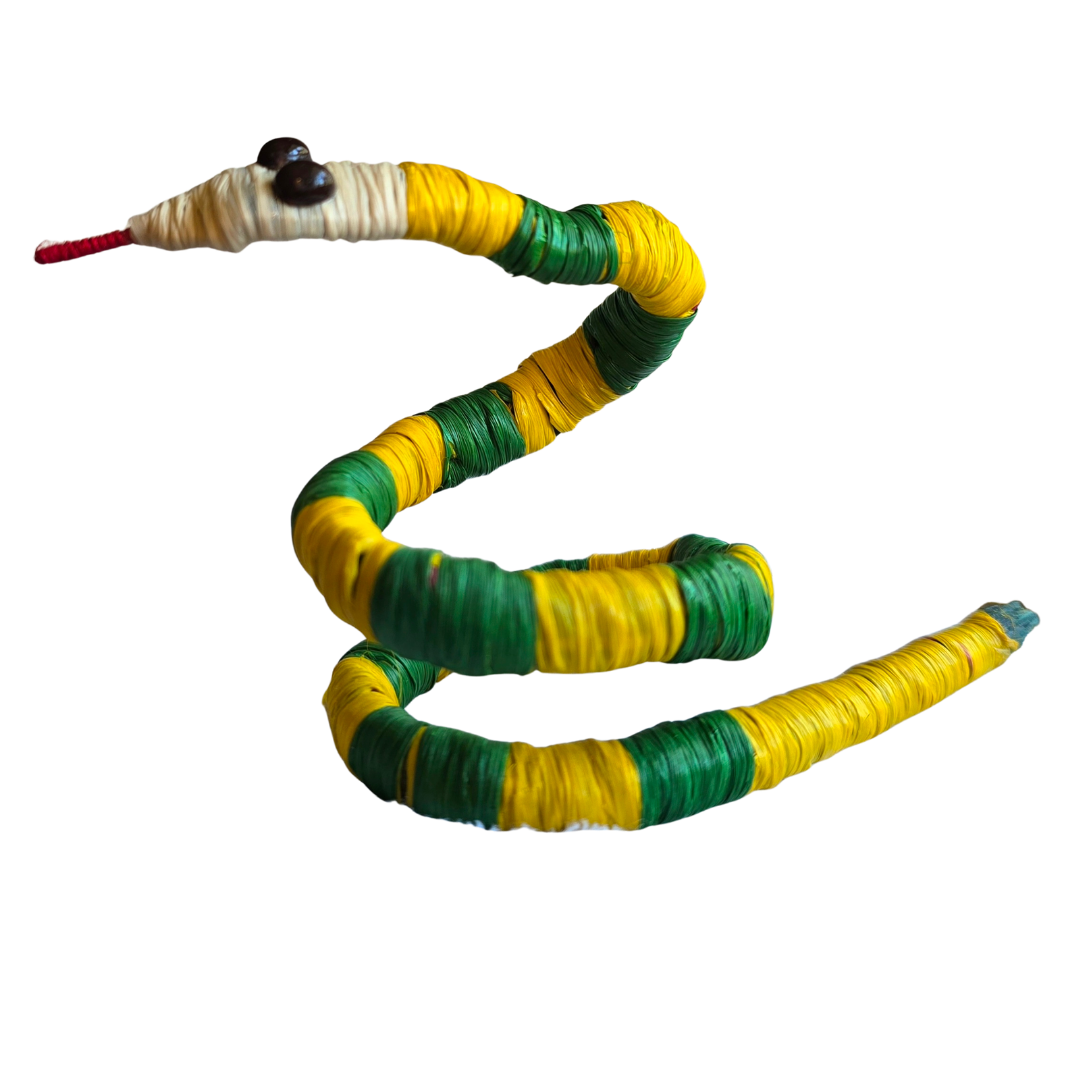 FANTASY BANDED SNAKE FAIR-TRADE CHRISTMAS TREE ORNAMENT FROM THE PERUVIAN AMAZON - Amazon Ecology