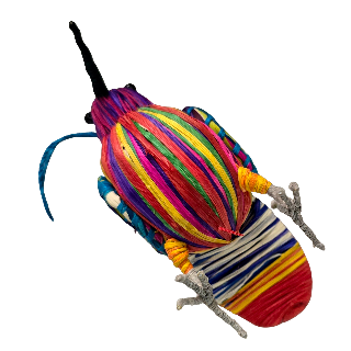 FANTASY HUMMINGBIRD BIRD ORNAMENT - WOVEN BY PERUVIAN AMAZON ARTISAN - Amazon Ecology