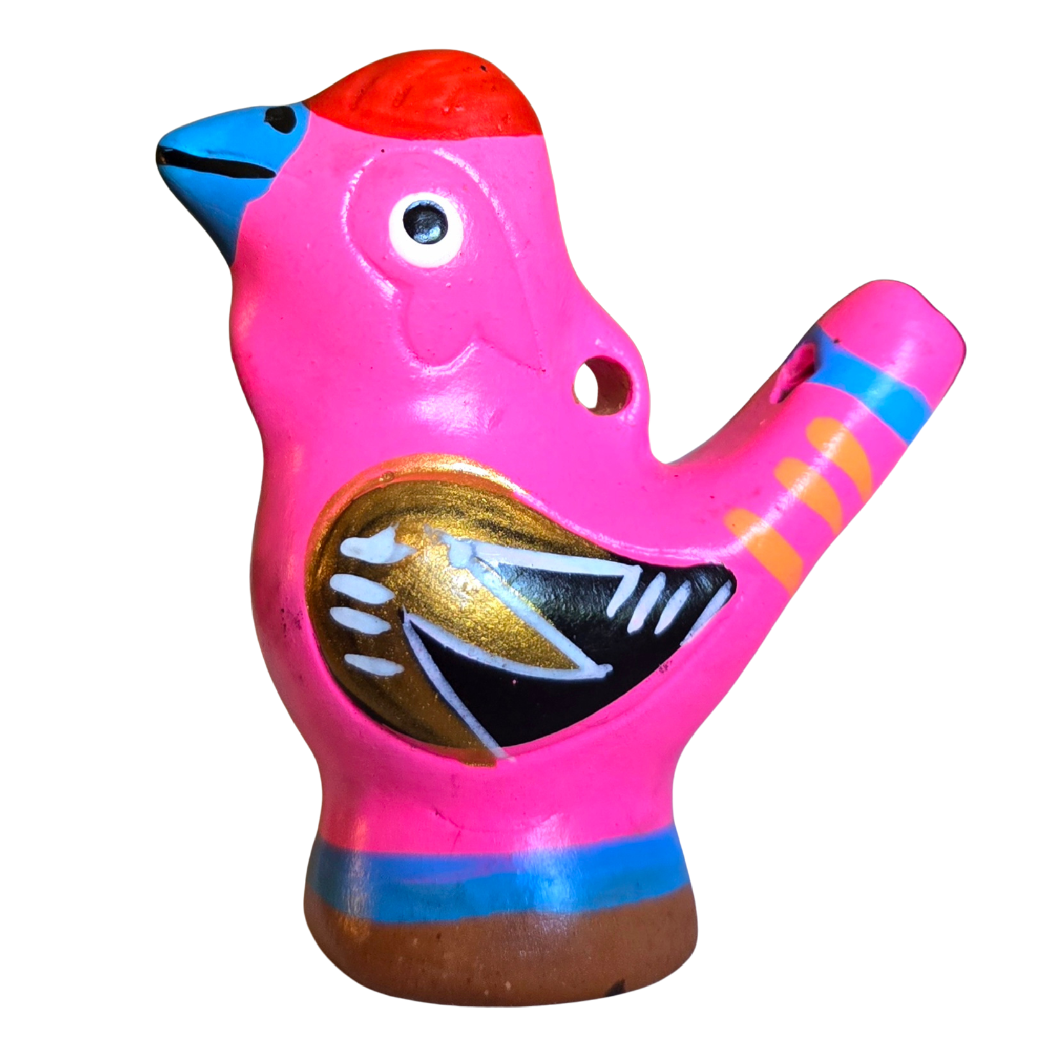 Rooster Ceramic bird water whistle from the Peruvian Amazon - Amazon Ecology