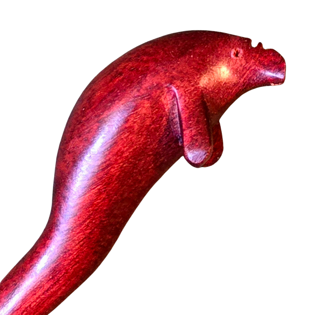 Hand carved wildlife hair sticks - made by artisan from Peruvian Amazon - Amazon Ecology