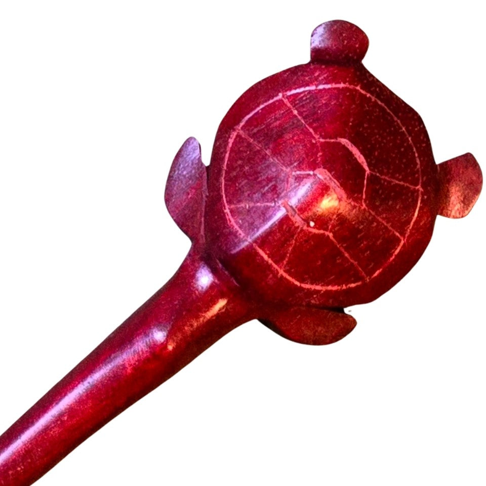 Hand carved wildlife hair sticks - made by artisan from Peruvian Amazon - Amazon Ecology