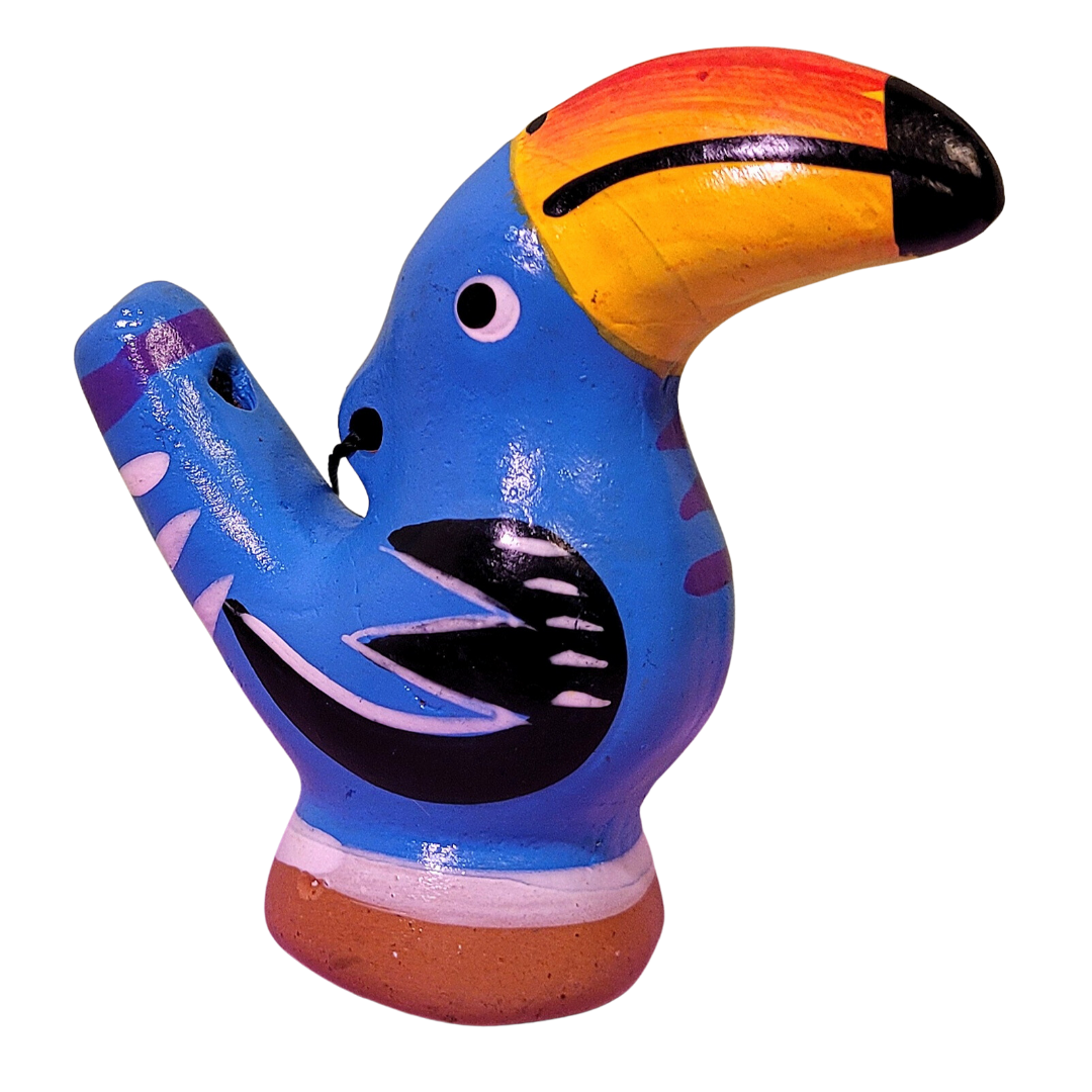 Toucan Ceramic water whistle from the Peruvian Amazon - Amazon Ecology