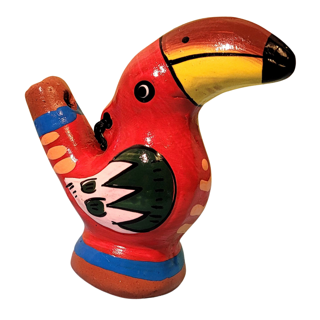 Toucan Ceramic water whistle from the Peruvian Amazon - Amazon Ecology