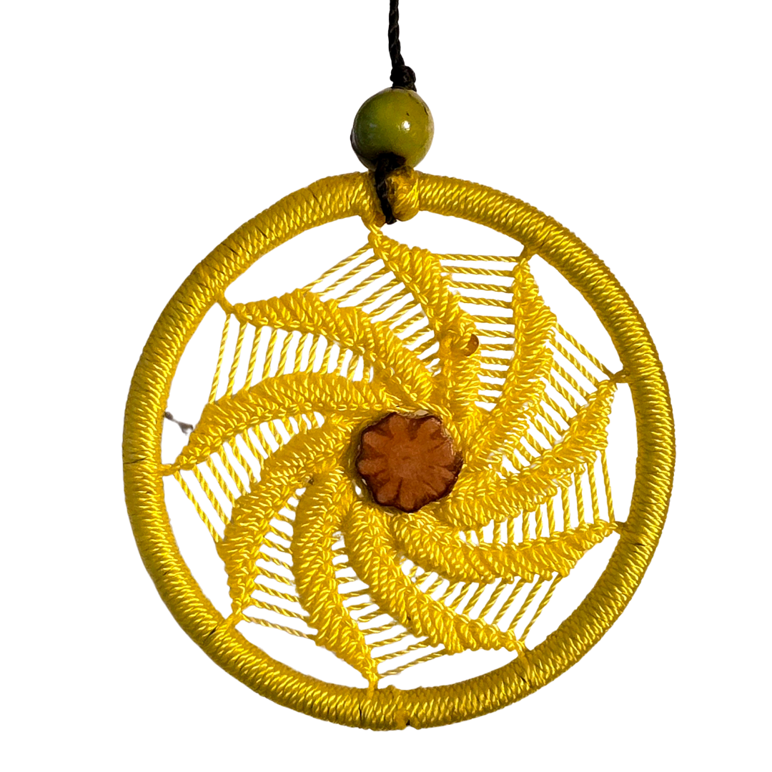Dreamcatcher necklace with ayahuasca - made by artisans from the Peruvian Amazon - Amazon Ecology