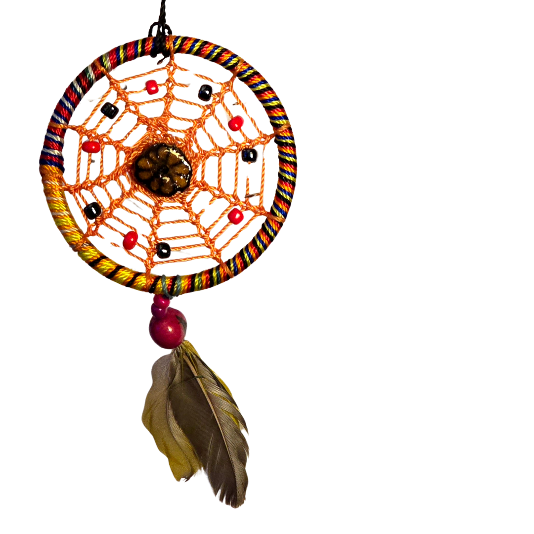 Dreamcatcher necklace with ayahuasca - made by artisans from the Peruvian Amazon - Amazon Ecology