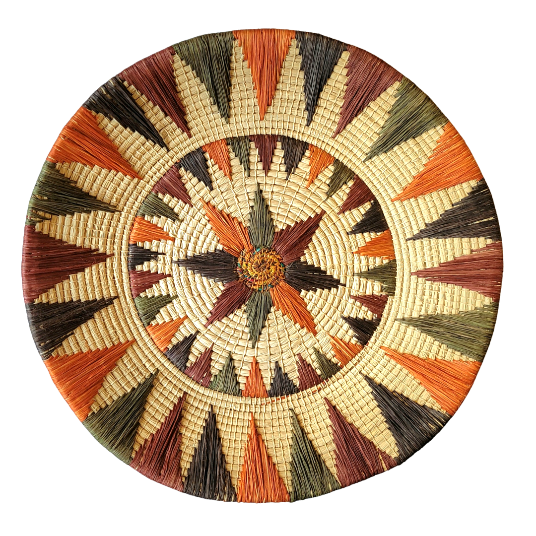 Sunflower Whimsy Handwoven Basket Fair Trade - Amazon Ecology