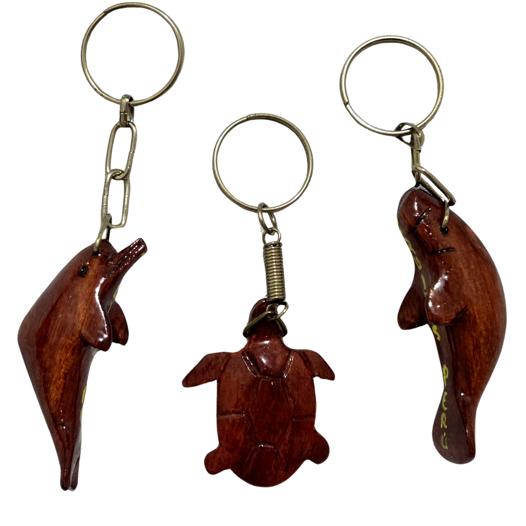Palo sangre animal key chain - made by Peruvian Amazon artisan - Amazon Ecology