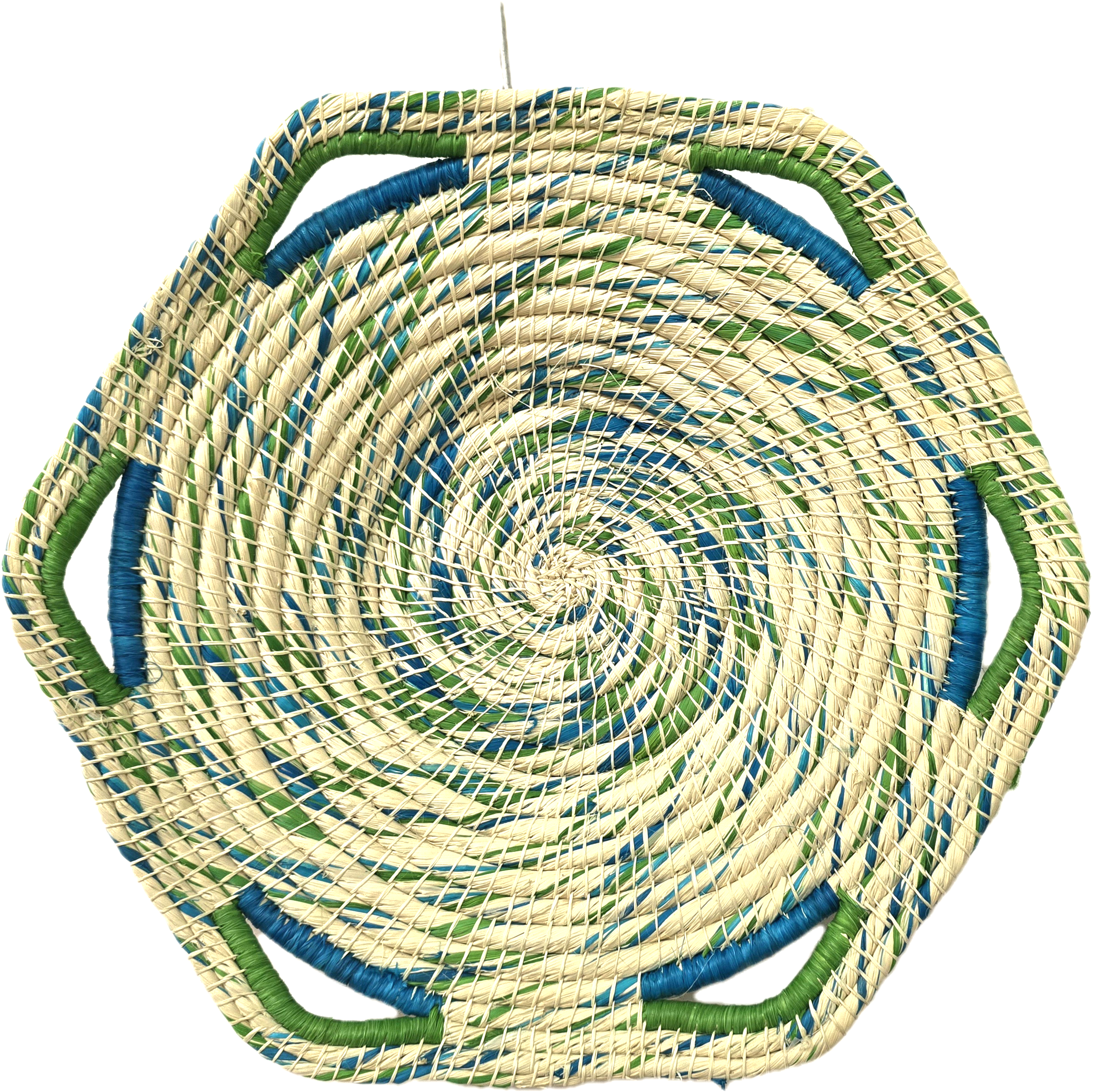 Six-sided premier chambira baskets with two color blend - made by artisans from the Peruvian Amazon - Amazon Ecology