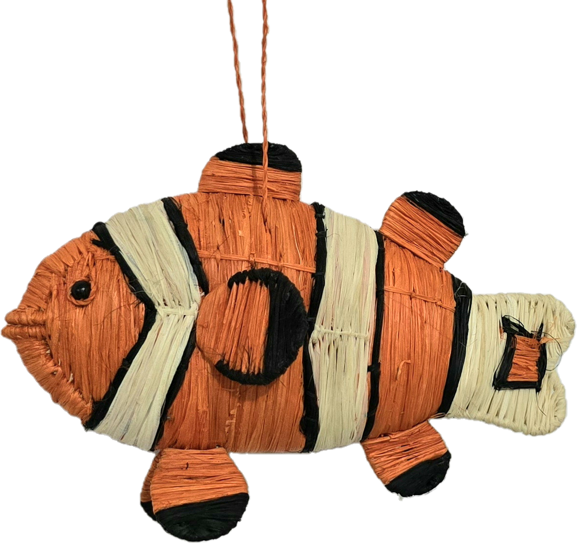 Fish woven chambira tree ornament from the Peruvian Amazon - Amazon Ecology