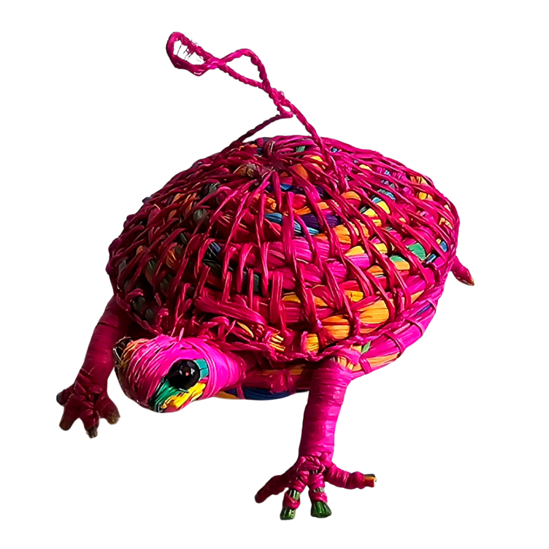 WOVEN TURTLE FAIR -TRADE ORNAMENT - MADE BY PERUVIAN AMAZON ARTISAN - Amazon Ecology