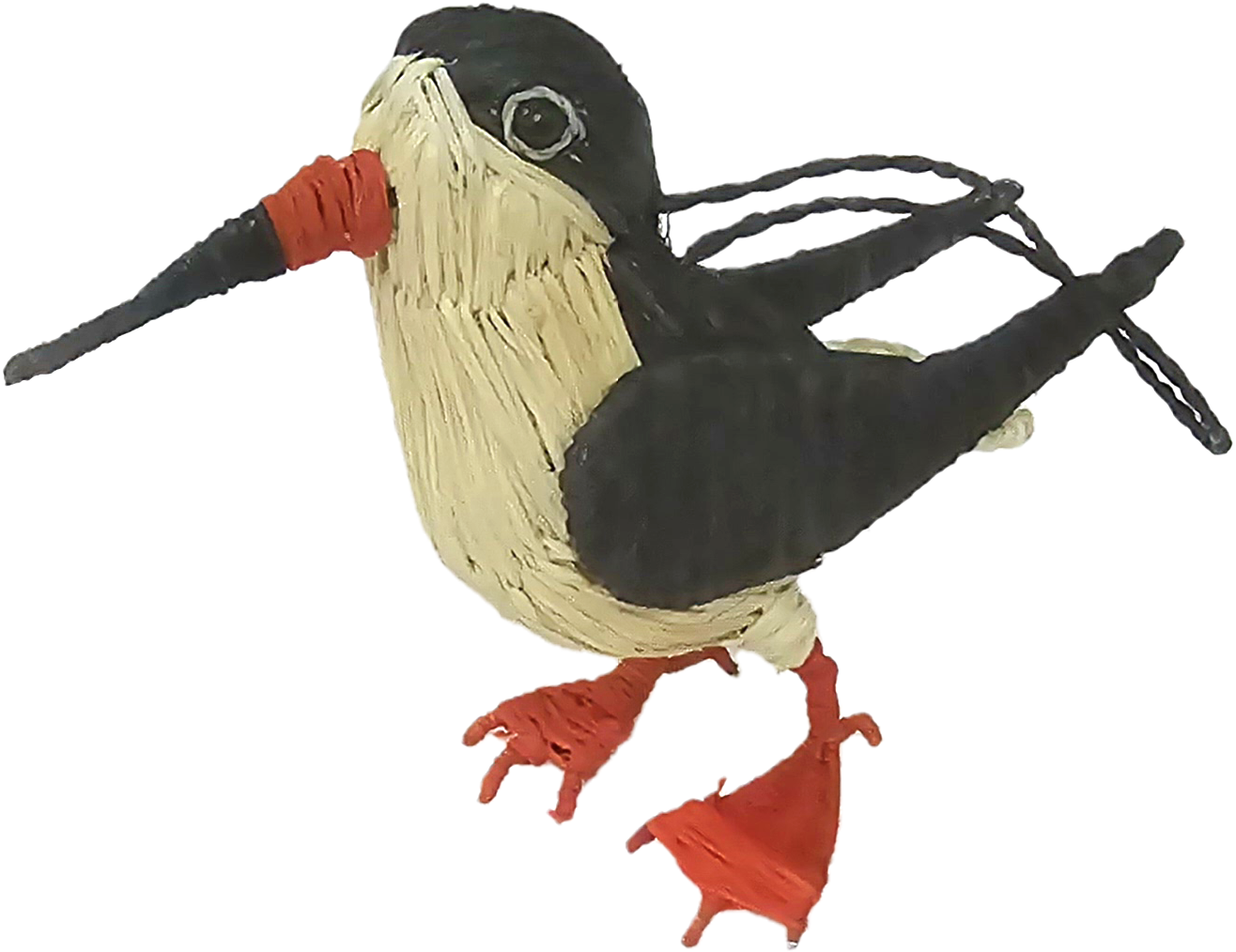 PUFFIN AND BLACK SKIMMER - BIRD FAIR-TRADE CHRISTMAS TREE ORNAMENTS - WOVEN BY PERUVIAN AMAZON ARTISAN - Amazon Ecology