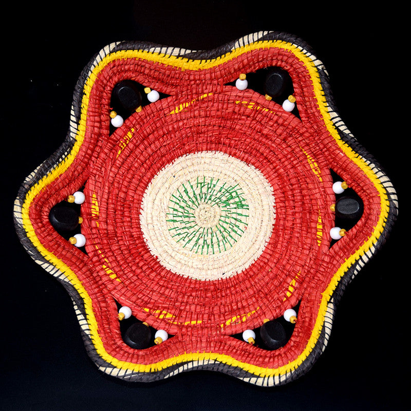 HANDMADE CHAMBIRA PALM FIBER BASKET - WB343M - WOVEN BY ARTISAN FROM PERUVIAN AMAZON