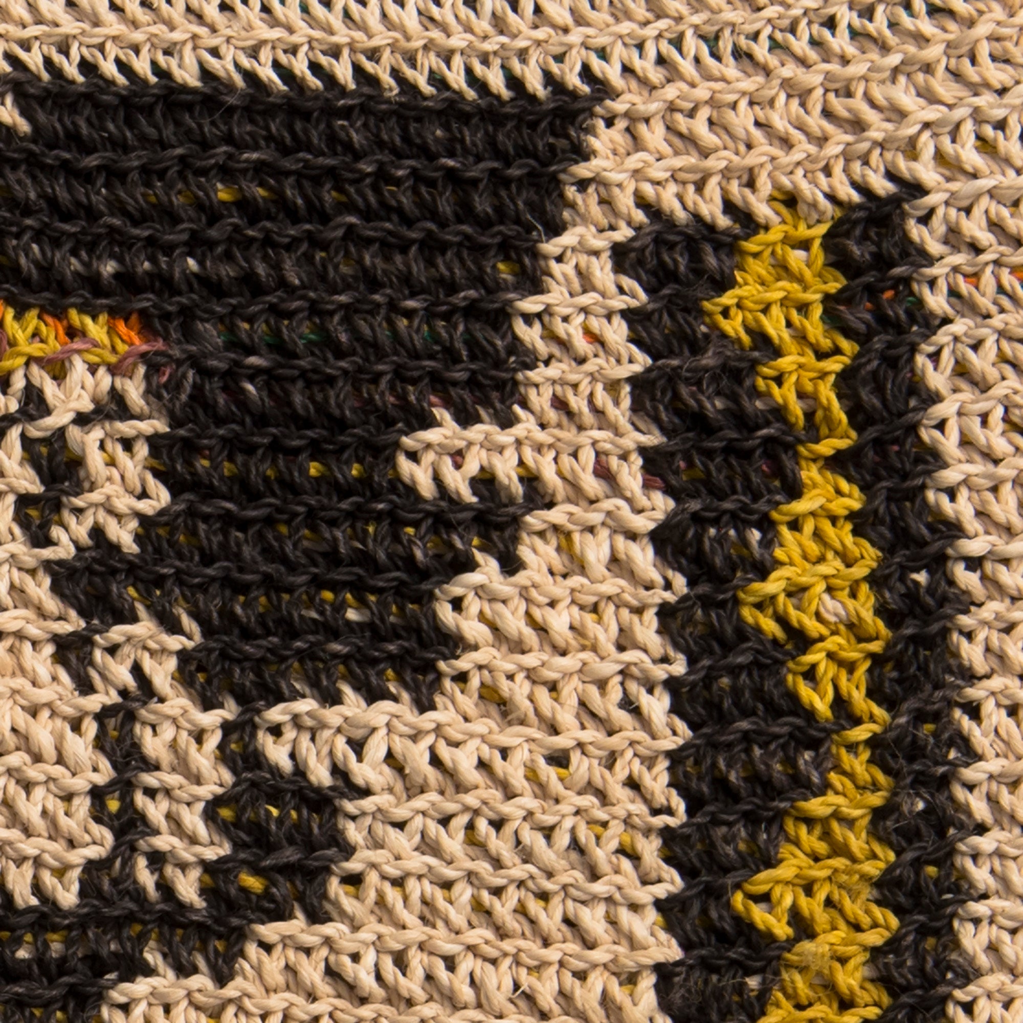 Peruvian Amazon Clan Ocaina Symbol Design, Crocheted Shoulder Strap Bag - Amazon Ecology