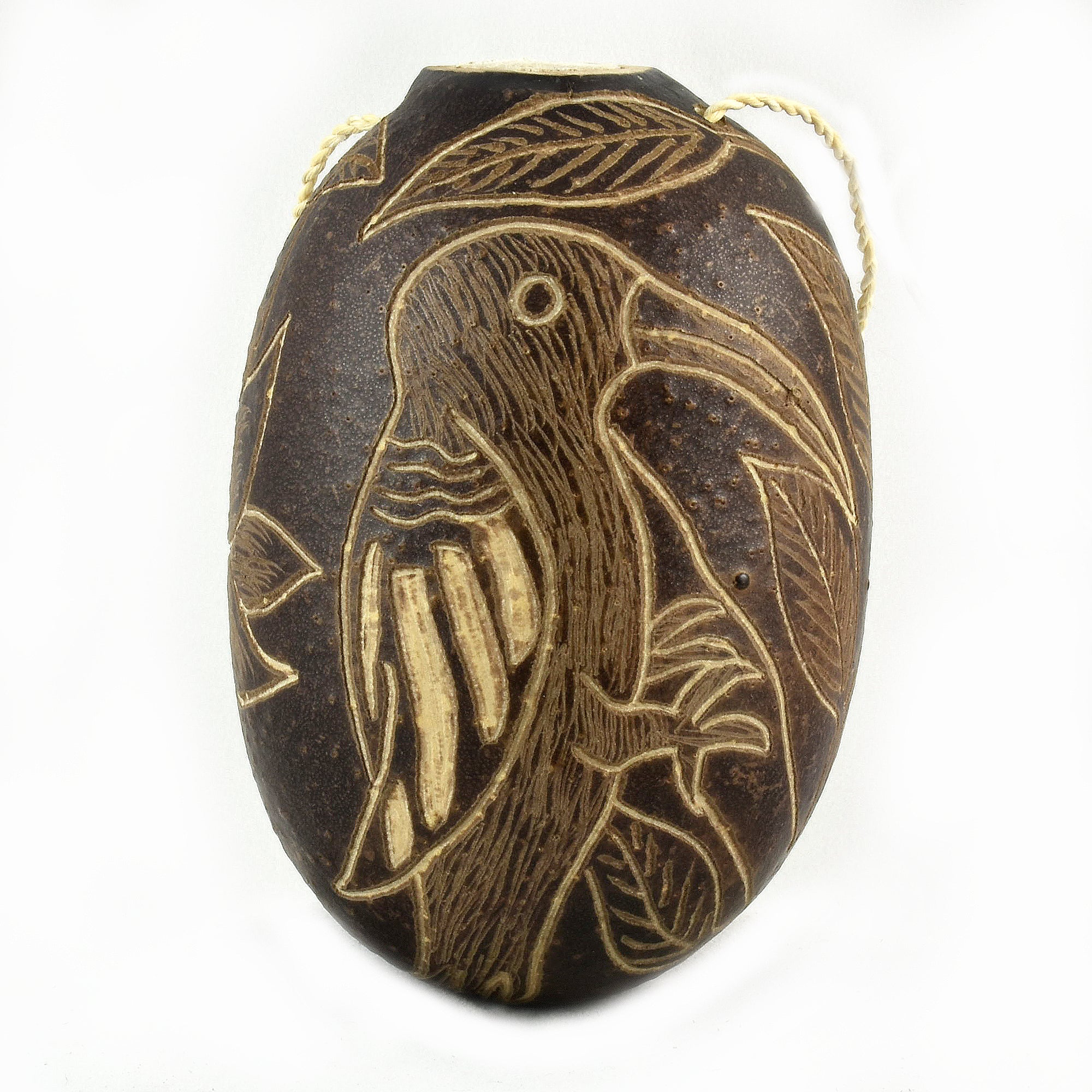 Hummingbird Bird Calabash Christmas tree ornament and hand rattle - Amazon Ecology