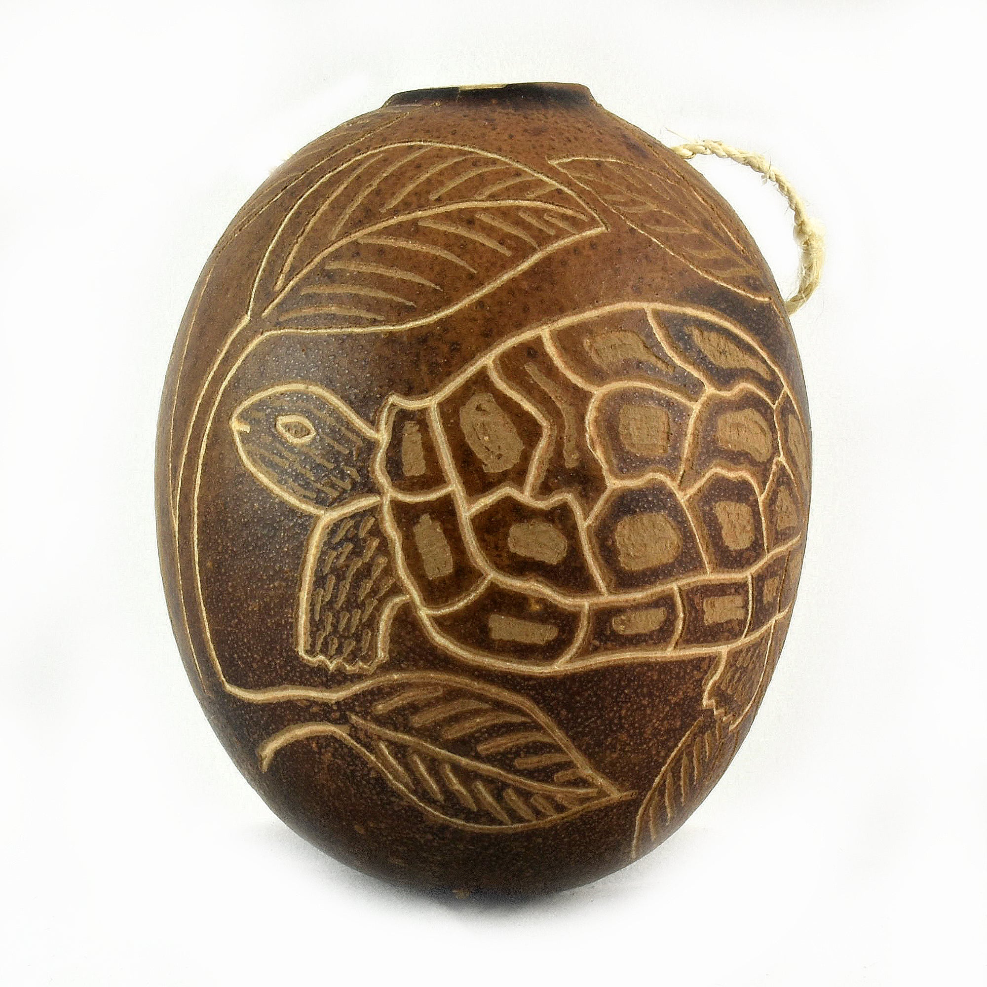 Turtle Reptile Calabash Christmas tree ornament and hand rattle - Amazon Ecology