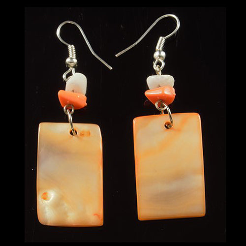 Nakar Shell Earrings, various colors - Amazon Ecology