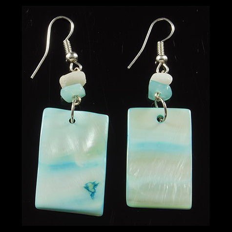 Nakar Shell Earrings, various colors - Amazon Ecology