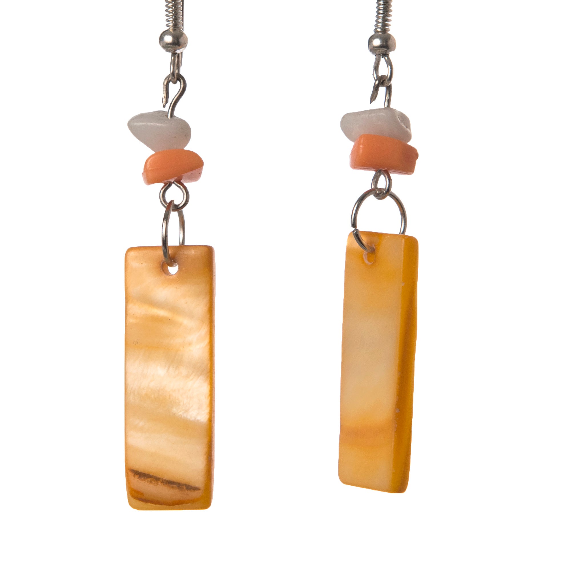 Nakar Shell Earrings, various colors - Amazon Ecology
