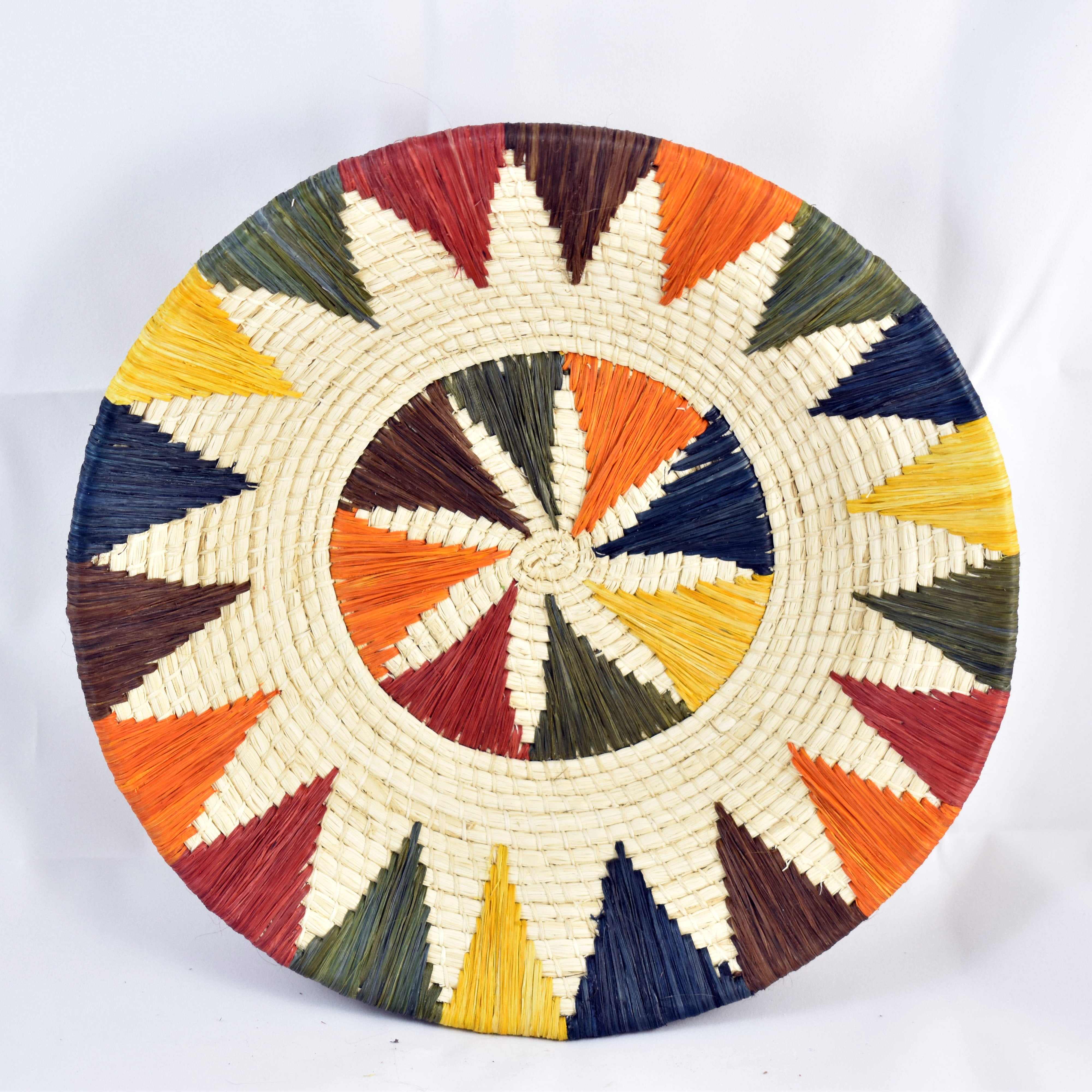 Rainbow Star and Chevrons Decorative Basket - Fair Trade and Hand Made by Peruvian Amazon Artisan - Amazon Ecology