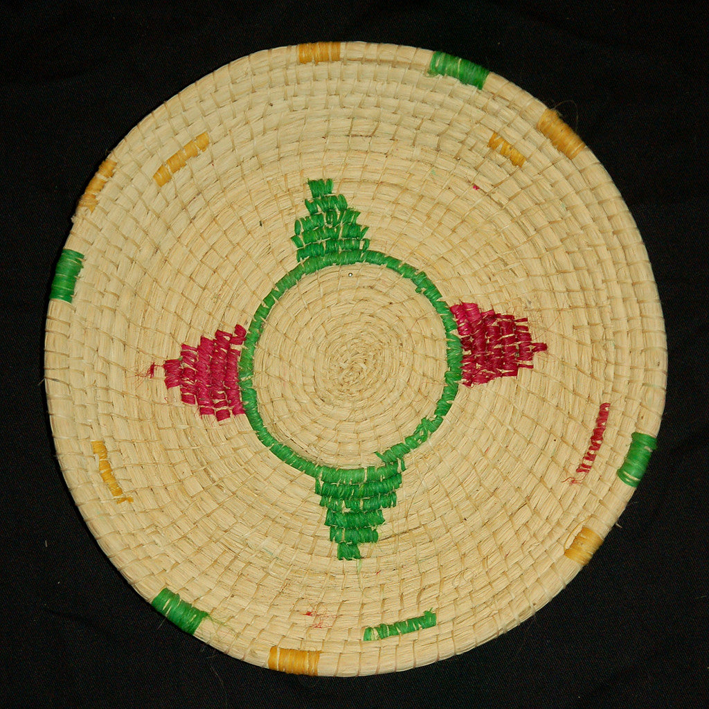 HANDMADE CHAMBIRA PALM FIBER WOVEN PLATE - WPL002 - WOVEN BY ARTISAN FROM PERUVIAN AMAZON