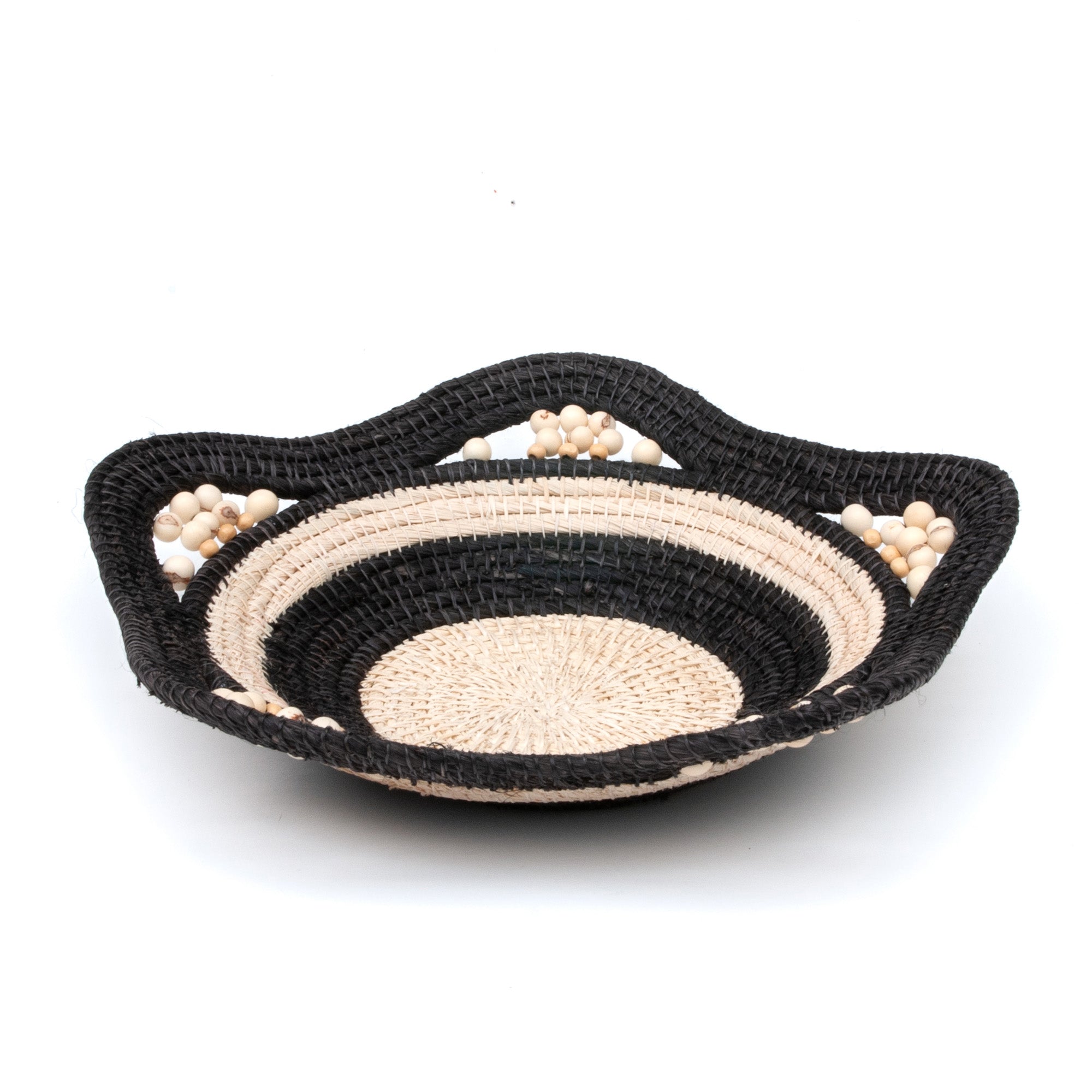 Night and Day Decorative Basket - Fair Trade and Handmade by Peruvian Amazon Artisan - Amazon Ecology