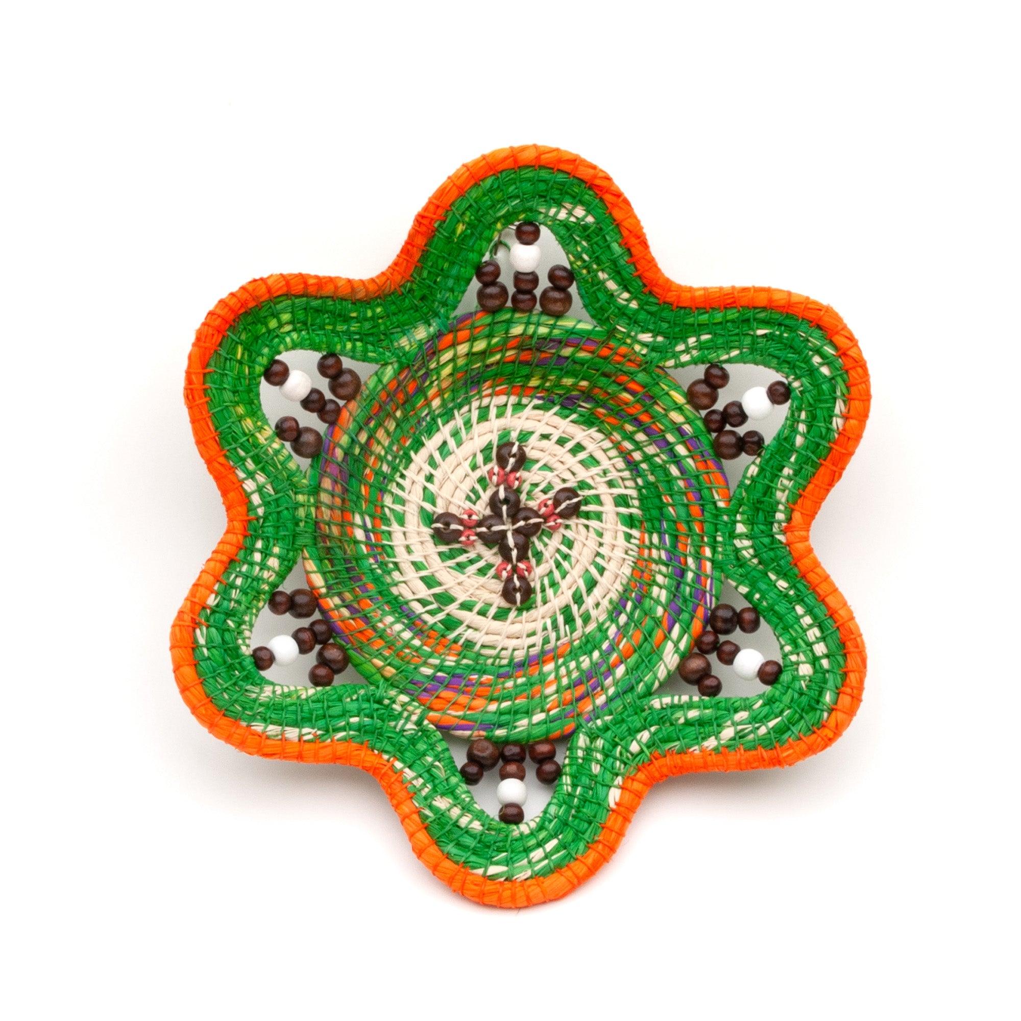 FOREST SUNSET - HANDMADE CHAMBIRA PALM FIBER BASKET - WOVEN BY ARTISAN FROM PERUVIAN AMAZON - Amazon Ecology