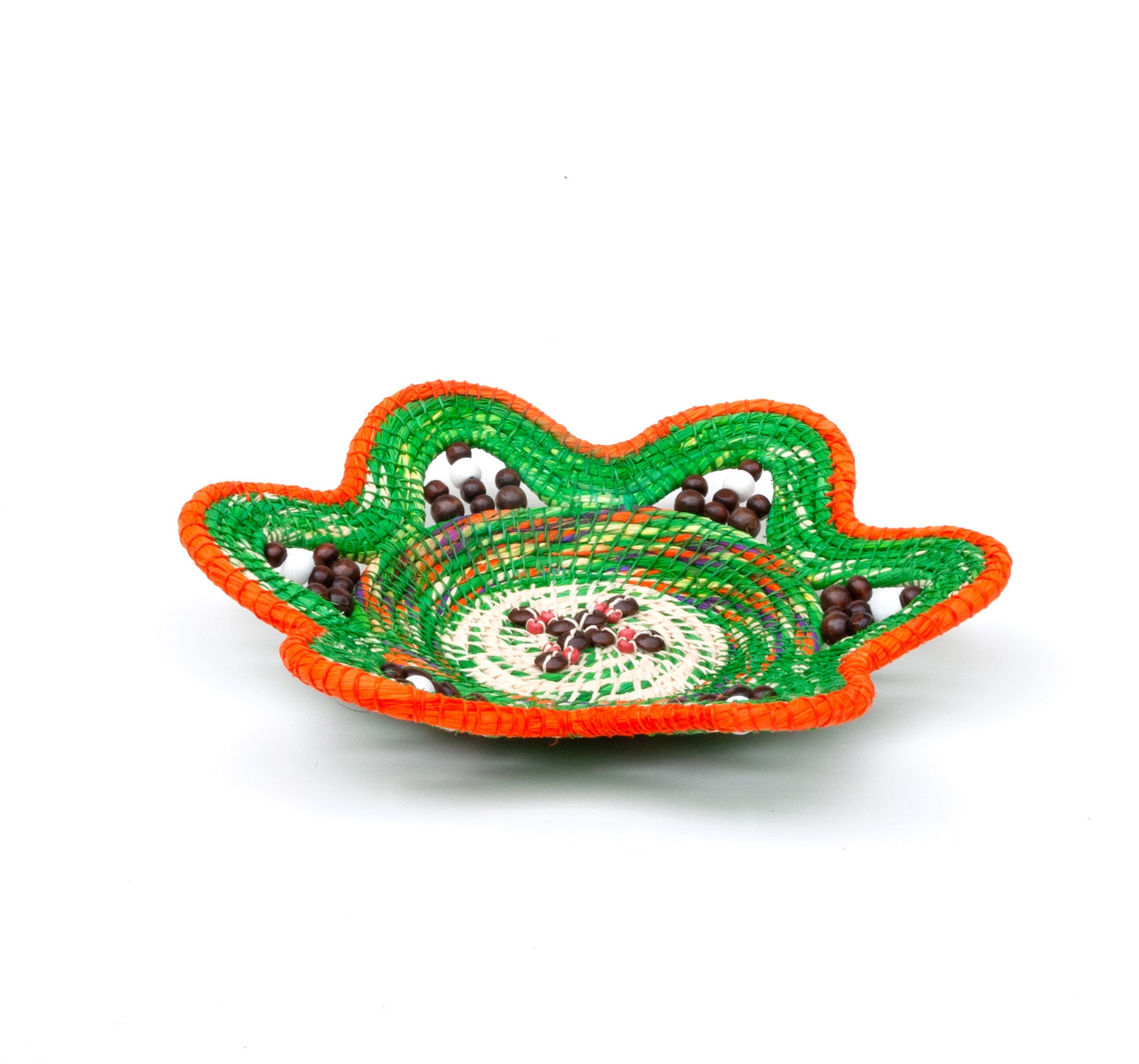 FOREST SUNSET - HANDMADE CHAMBIRA PALM FIBER BASKET - WOVEN BY ARTISAN FROM PERUVIAN AMAZON - Amazon Ecology