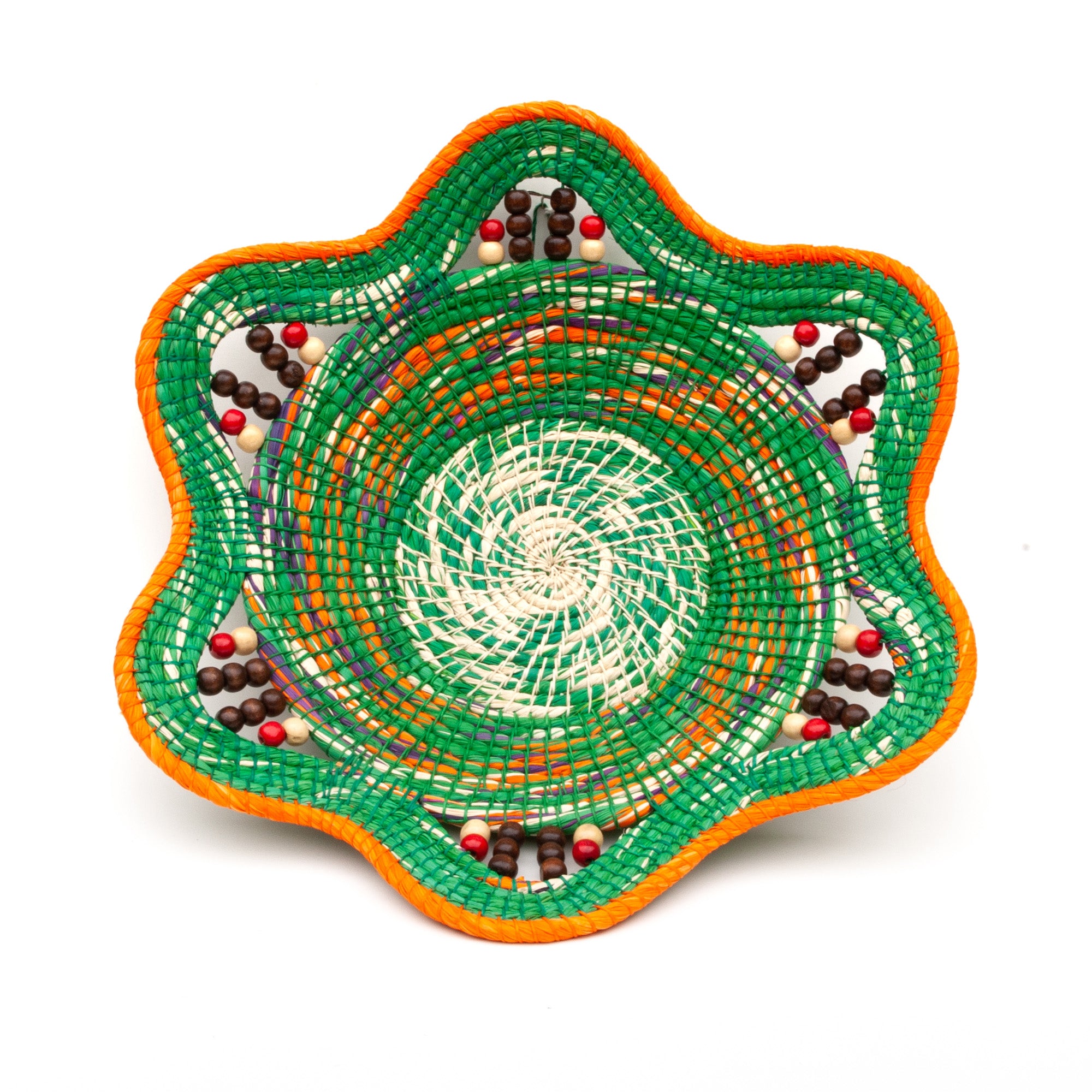 FOREST SUNSET - HANDMADE CHAMBIRA PALM FIBER BASKET - WOVEN BY ARTISAN FROM PERUVIAN AMAZON - Amazon Ecology