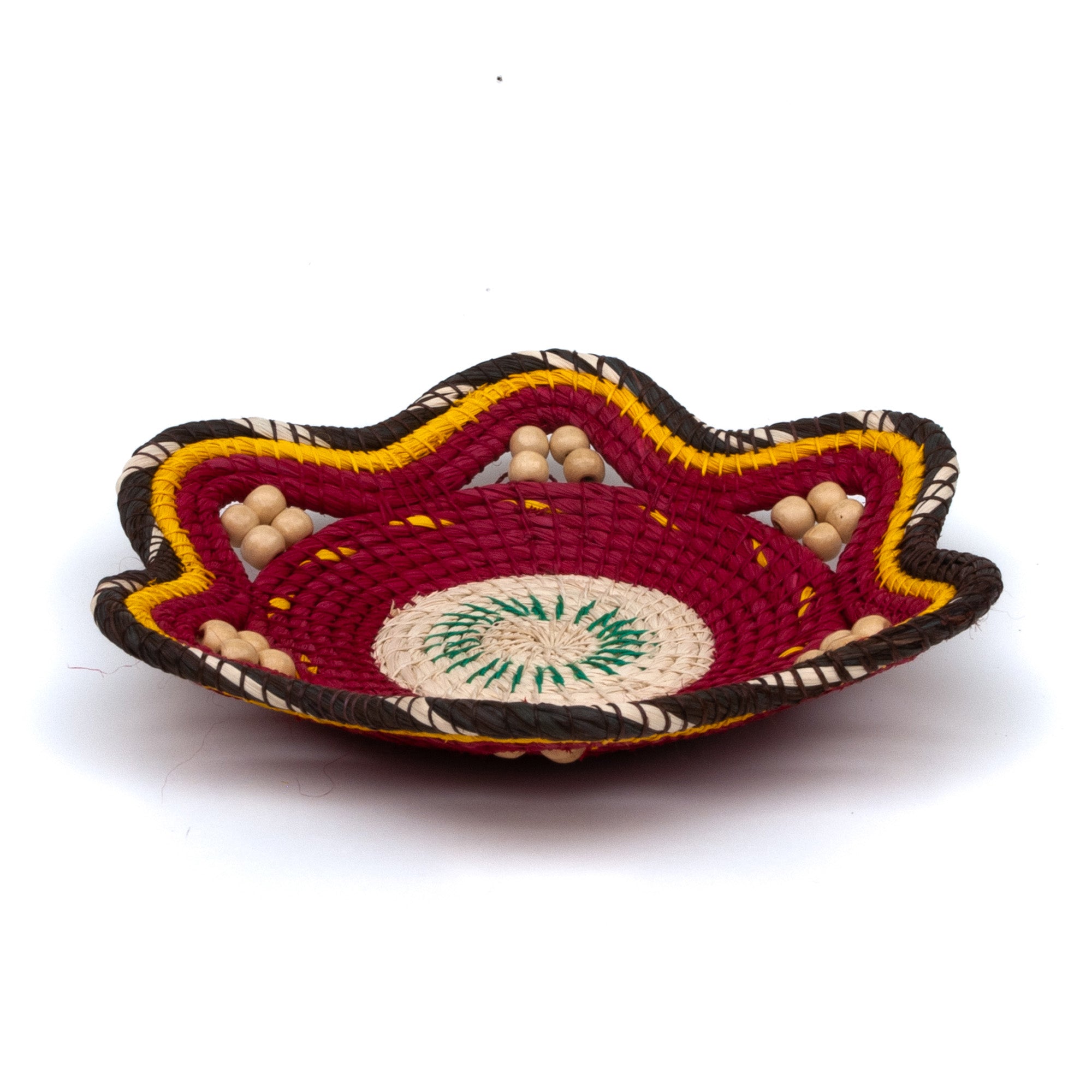 WINE SPRITZER DECORATIVE BASKET - FAIR TRADE AND HAND MADE BY PERUVIAN AMAZON ARTISANsket - Fair Trade - Amazon Ecology