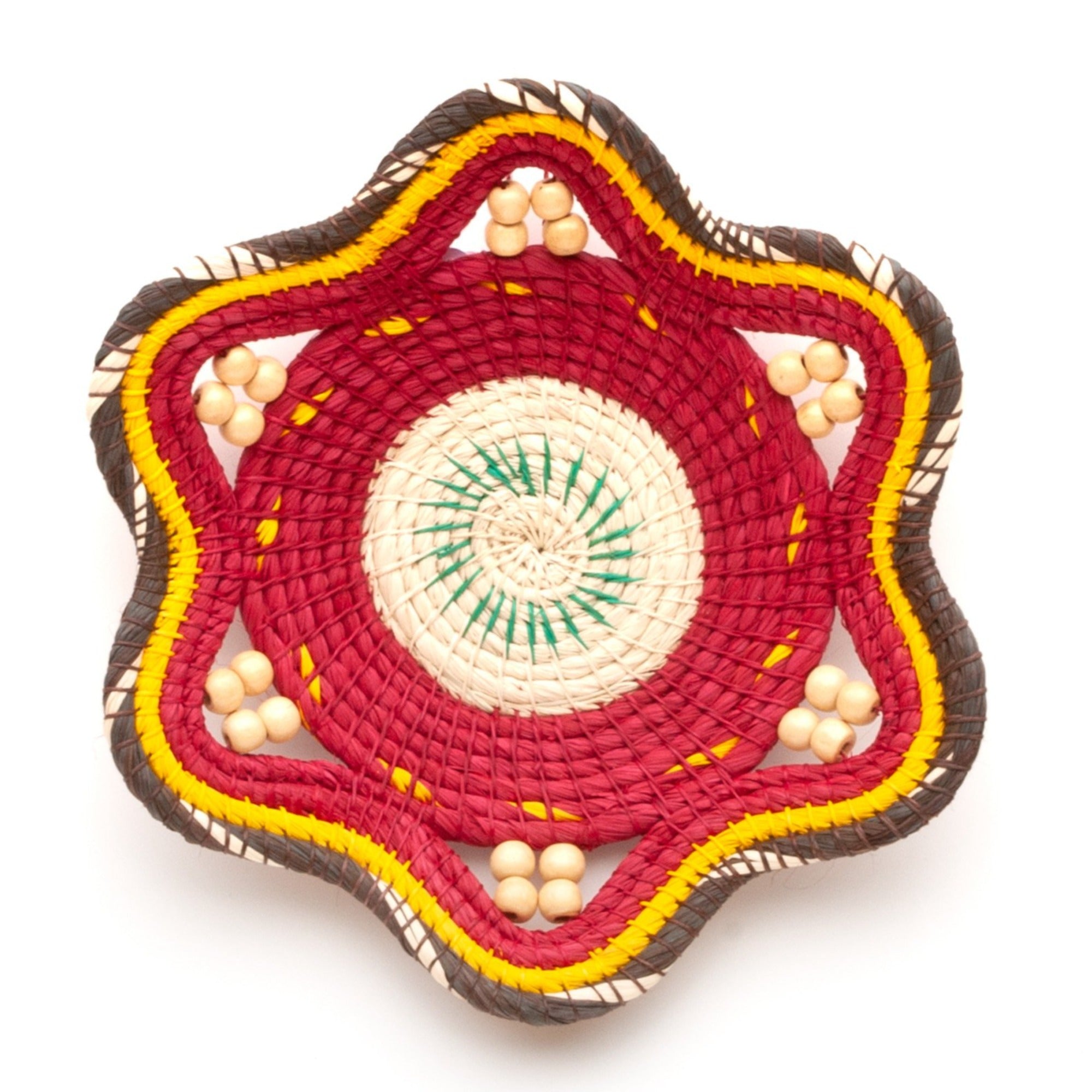 WINE SPRITZER DECORATIVE BASKET - FAIR TRADE AND HAND MADE BY PERUVIAN AMAZON ARTISANsket - Fair Trade - Amazon Ecology