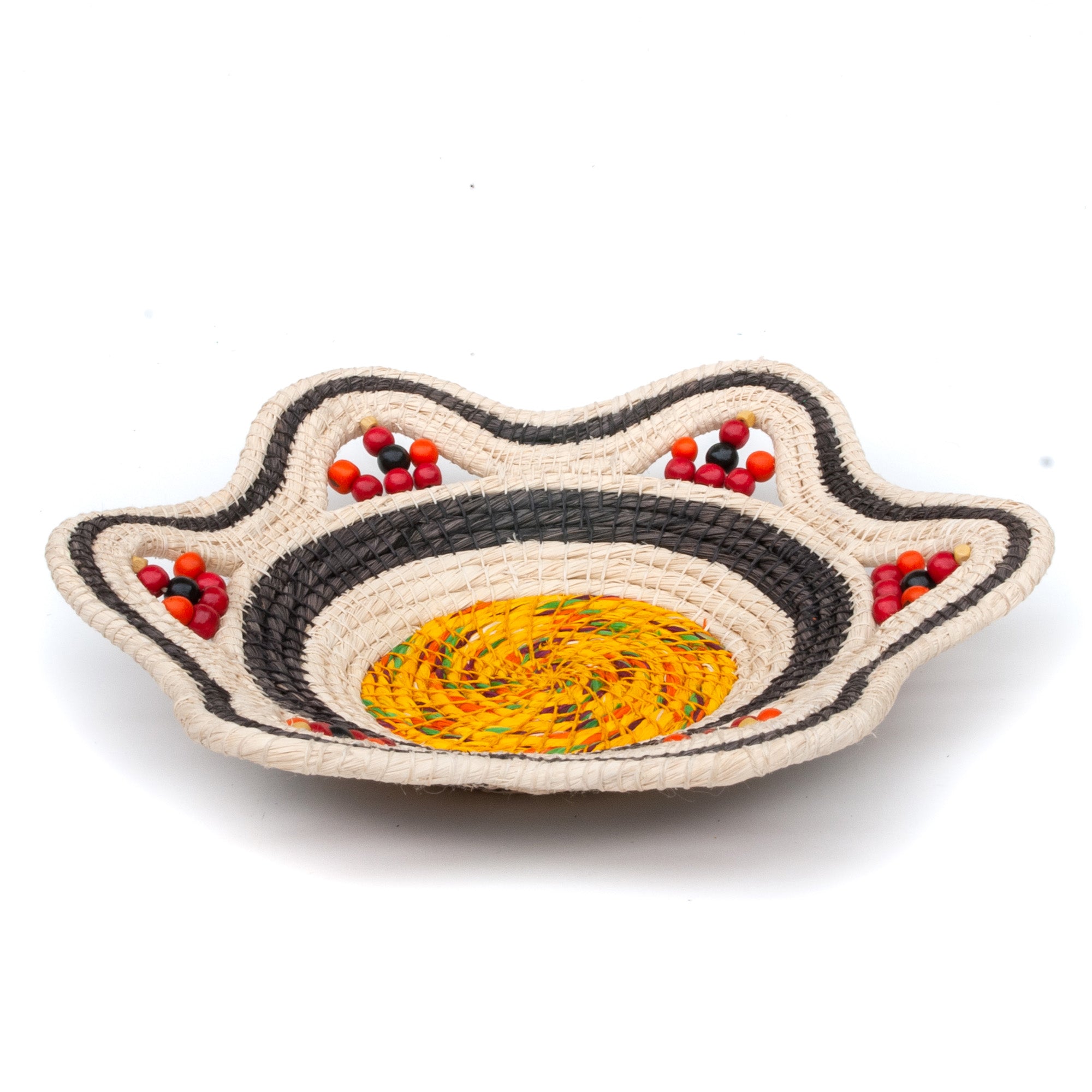 Sun in Winter Decorative Basket -Fair Trade and Hand Made by Peruvian Amazon Artisan - Amazon Ecology