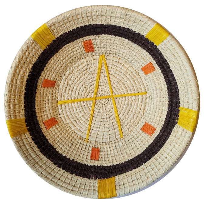 Yellow A - Fair Trade Basket - Handmade by Peruvian Amazon artisan - Amazon Ecology
