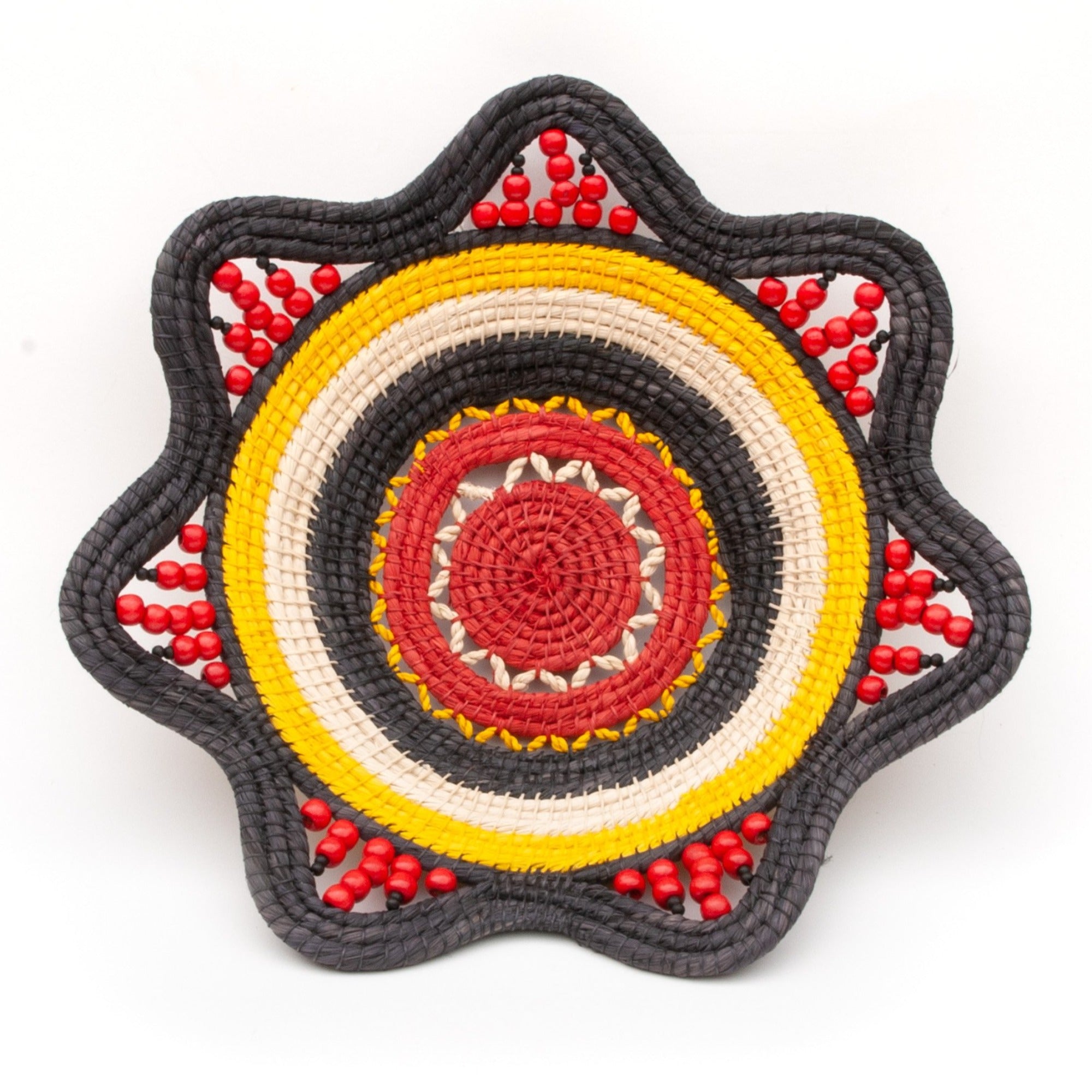 Midnight Sun - Stunning Decorative Basket - Fair Trade and Hand made by Peruvian Amazon artisan - Amazon Ecology