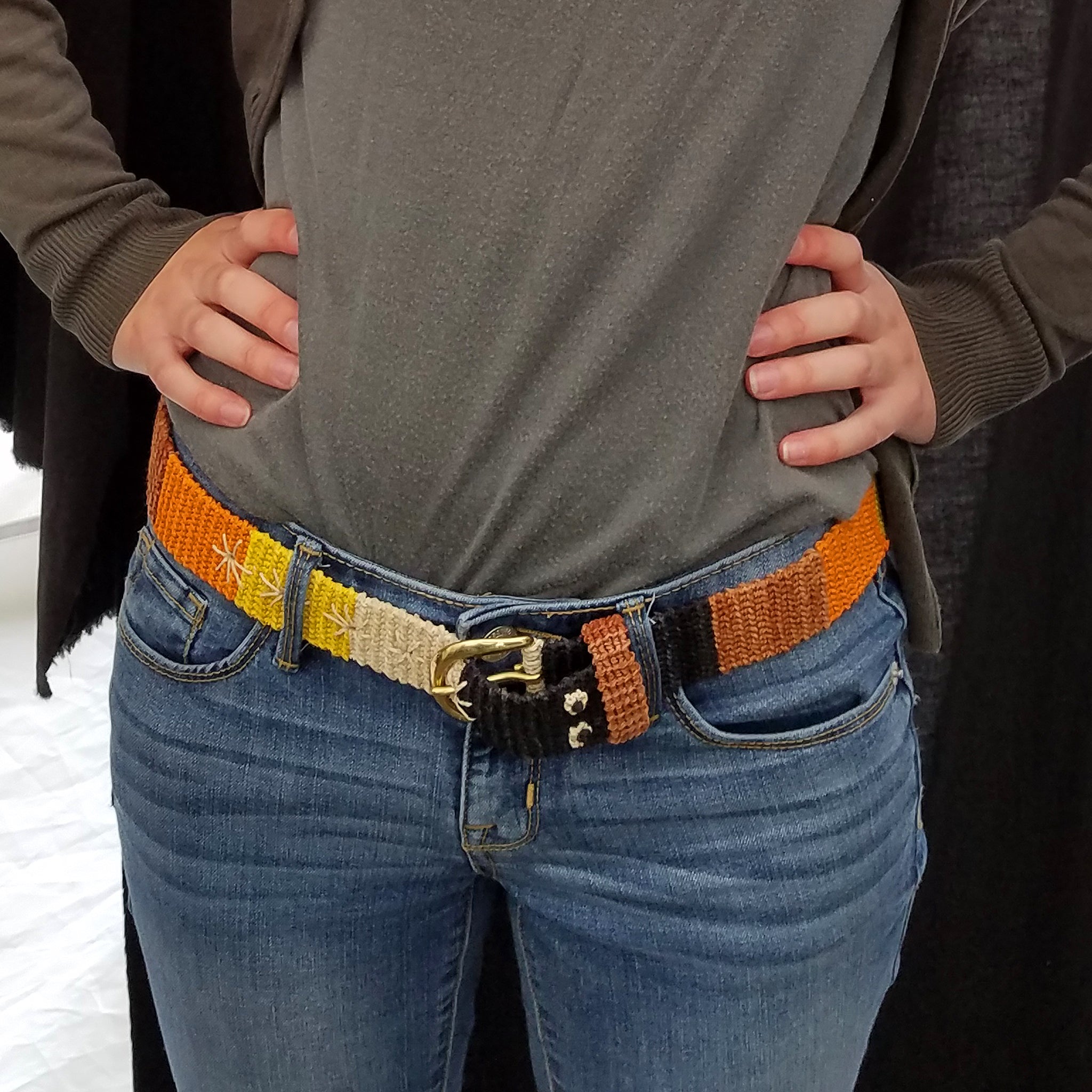 FAIR -TRADE HAND-MADE BELT - 5 COLOR CORAL SNAKE - WOVEN BY PERUVIAN AMAZON ARTISAN - Amazon Ecology