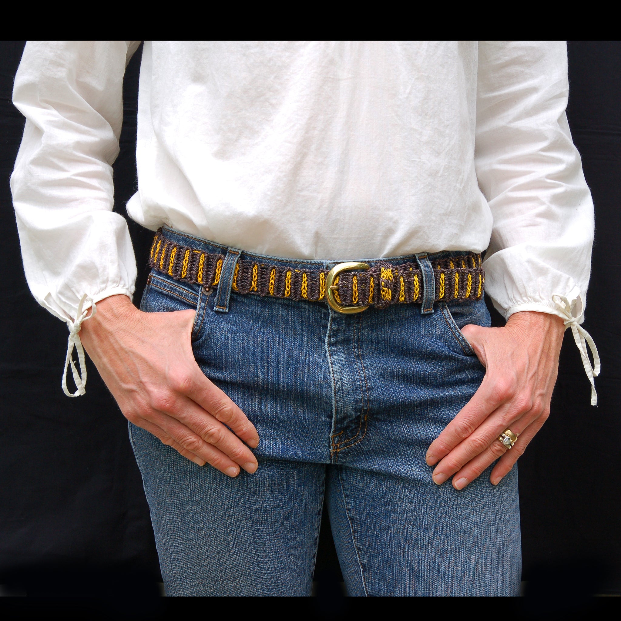 FAIR -TRADE HAND-MADE BELT - PAU CAR MACHACO SNAKE PATTERN - WOVEN BY PERUVIAN AMAZON ARTISAN - Amazon Ecology