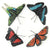 Hand-made butterfly barrettes and ornaments