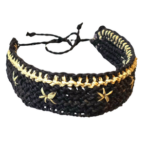 Bora native pattern chambira palm fiber bracelets