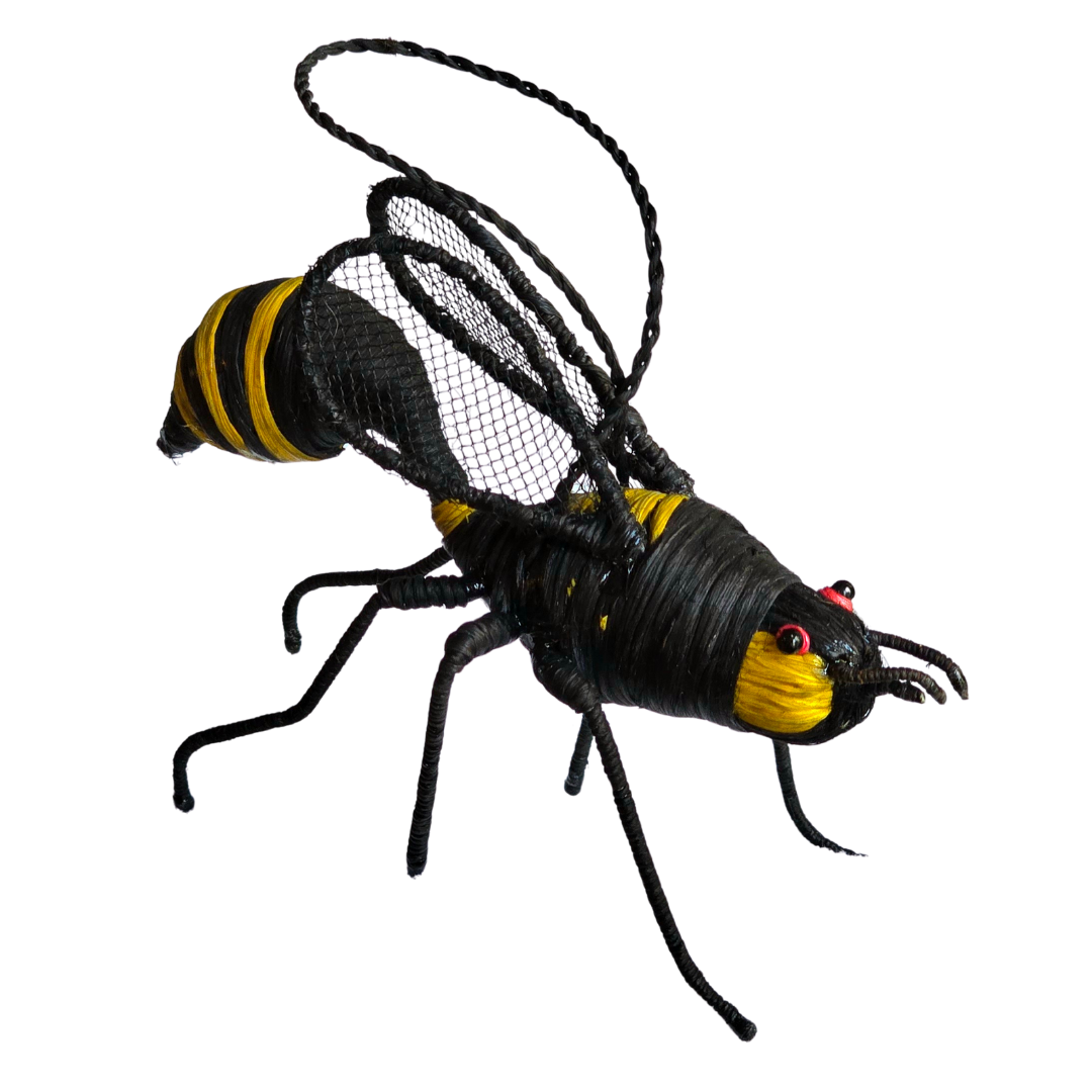 WASP INSECT ORNAMENT - WOVEN BY PERUVIAN AMAZON ARTISAN