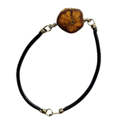 Ayahuasca vine bracelet with Peruvian turquoise - hand-made in the Peruvian Amazon - Amazon Ecology