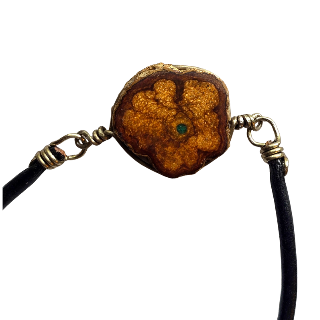 Ayahuasca vine bracelet with Peruvian turquoise - hand-made in the Peruvian Amazon - Amazon Ecology