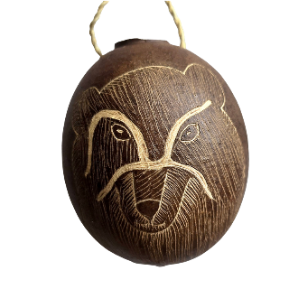 Andean Bear Mammal Calabash Christmas tree ornament - Amazon Ecology
