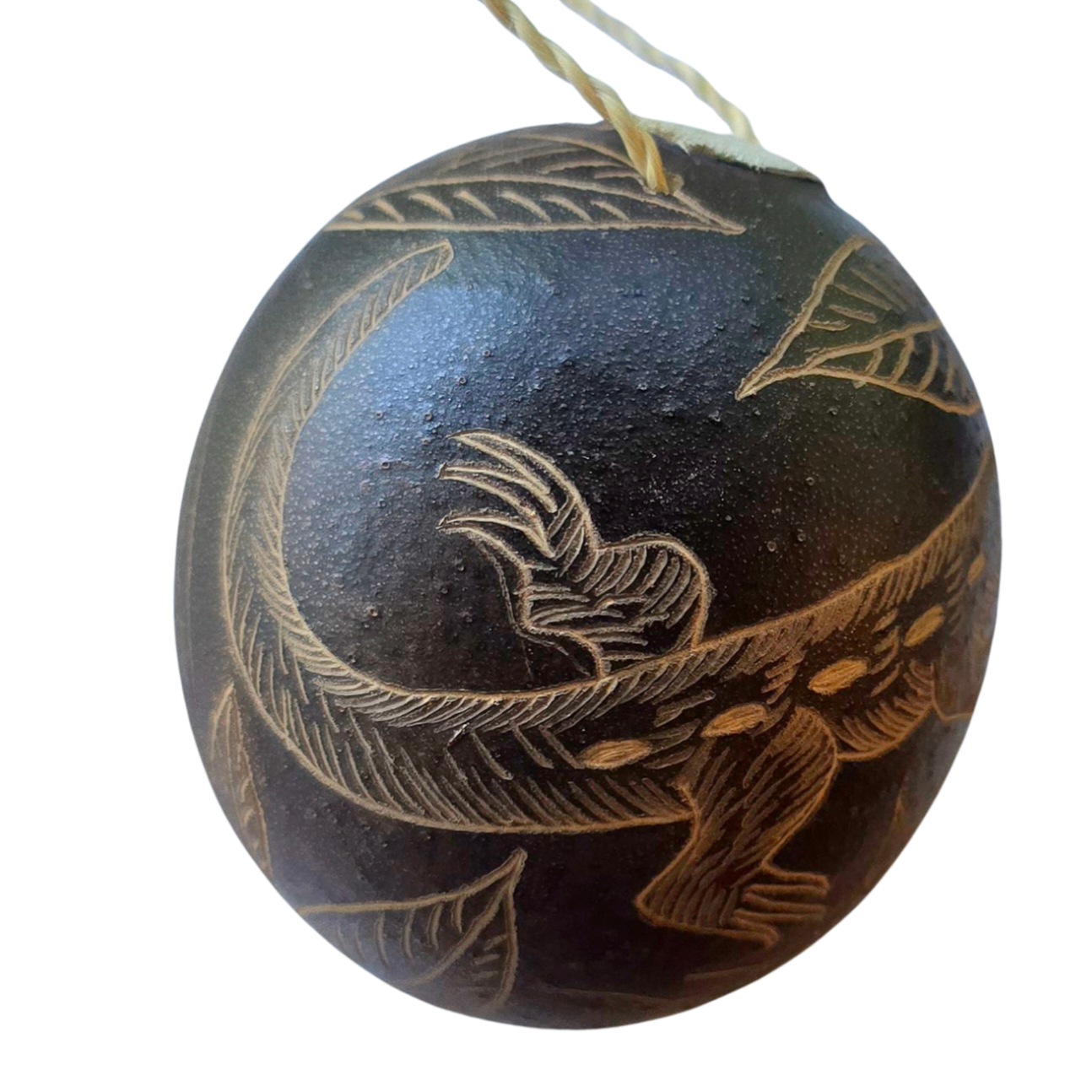 Salamander Amphibian Calabash Christmas tree ornament and hand rattle