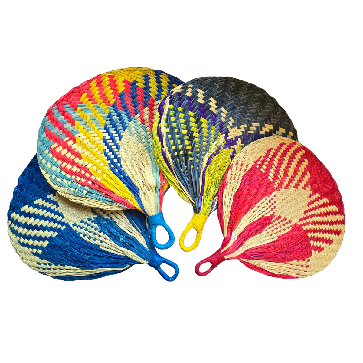 Chambira palm leaf fan with round handle - Amazon Ecology