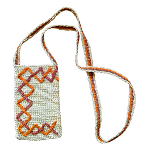 Letter pattern hand-made cell phone holders - made by Peruvian native artisans