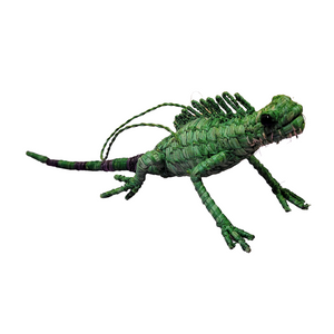 IGUANA FAIR-TRADE CHRISTMAS TREE ORNAMENT FROM THE PERUVIAN AMAZON