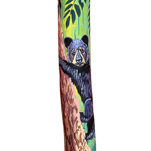 Rainsticks with wildlife and native designs from the Peruvian Amazon