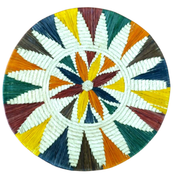 Earth-tone star and chevrons Fair Trade Basket - Handmade by Peruvian Amazon artisan - Amazon Ecology